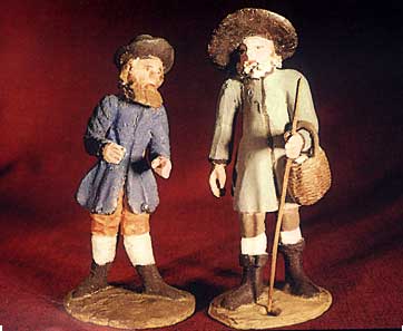 Zwei Hirten (Viechtauer Tonfiguren)