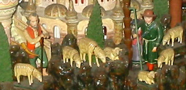 Hirten mit Schafen